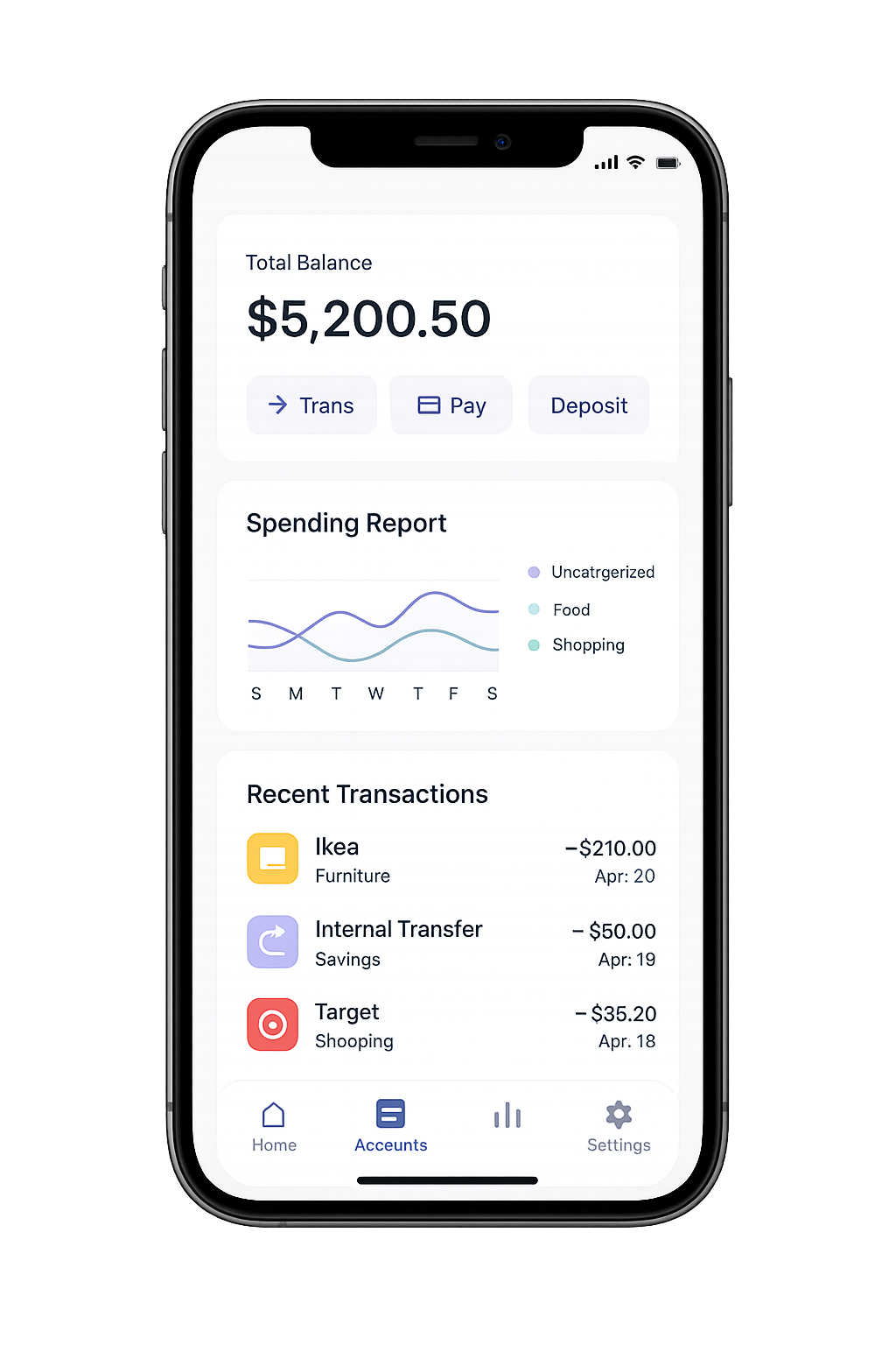 Mobile Banking UI